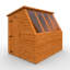 Solid Wood Shiplap Pent Garden Shed-121728309
