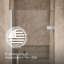 Porte de douche à pivot sans cadre de l 29 à 5/8-In30-3/8 po X H 71 1/2 po avec verre transparent cristal de 3/8 po et poignées de porte verticales arrière à l’arrière-51309338