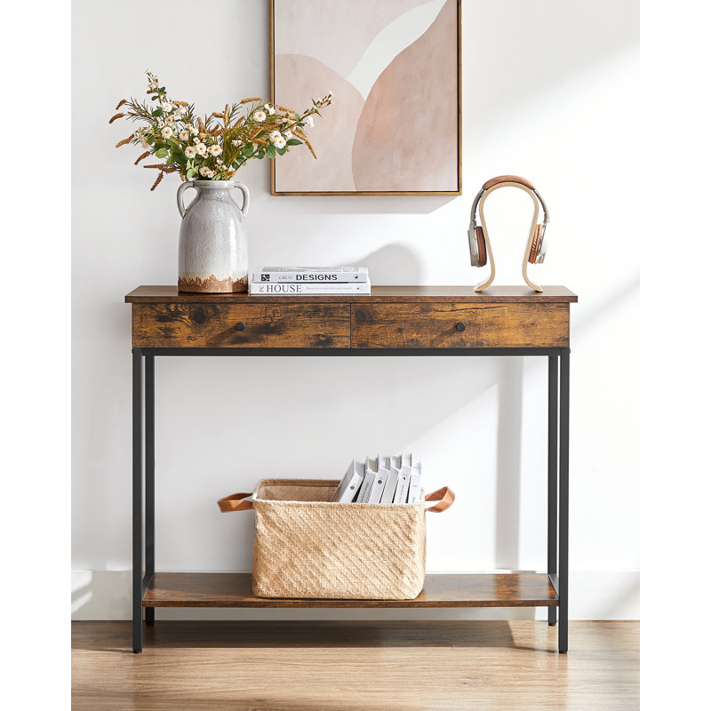 Ahmyla 100cm Solid Wood Console Table