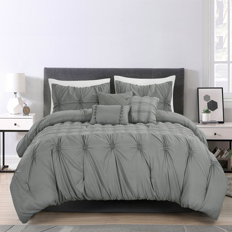 Ensemble d'édredon en microfibre Ermentrude, Édredon très grand