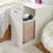 Wood Laundry Room Organizer with Wheels