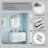 Gloss Wall-Mounted Bathroom Vanity With Mirro-1103263273-1103263272-1103263277