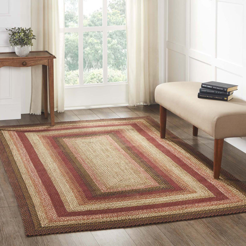 Tapis en laine / jute à motif géométrique Amadio, Rectangle 5 pi x 8 pi