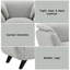 Chaise Nayeli, boucle gris clair