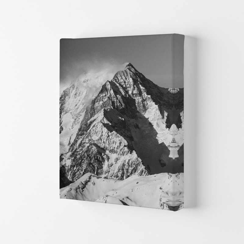 Mont Blanc Moutain by Victoria Frost - Print, 84cm H x 59.4cm W x 4cm D, Wrapped Canvas