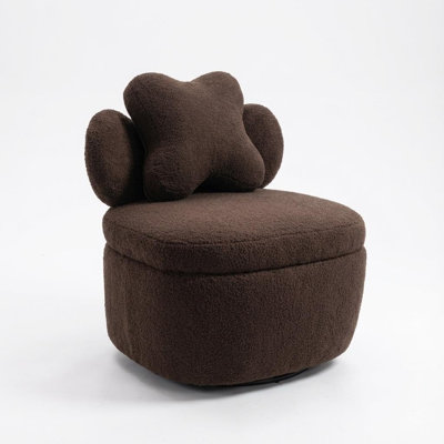 Upholstered Teddy Swivel Accent Chair