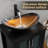 21" Stained Glass Bathroom Vessel Sink-107519605