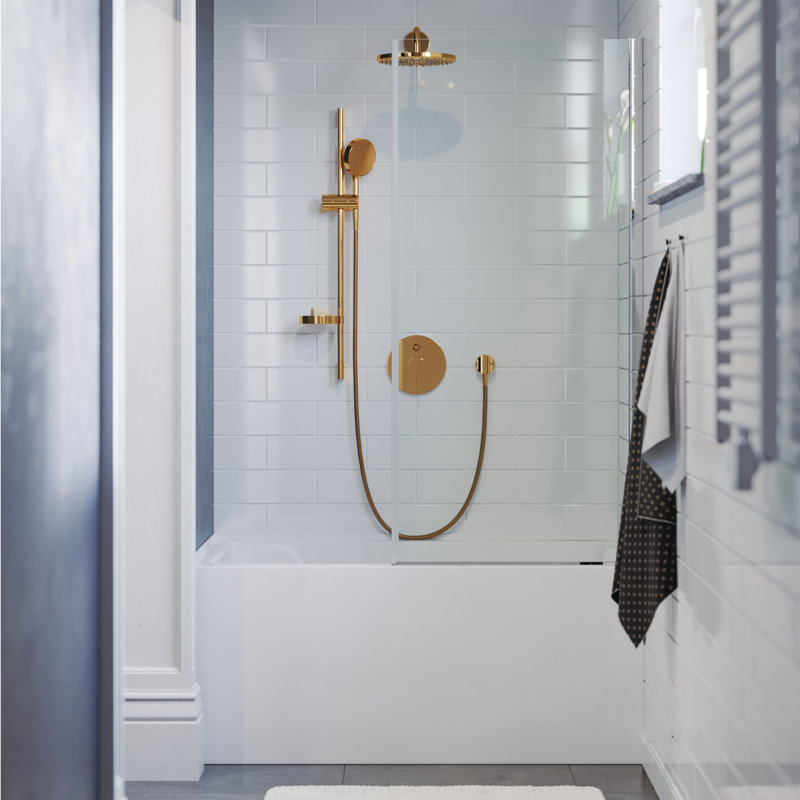 Voltaire 48" x 32" Alcove Bathtub with Apron, Left, Glossy White