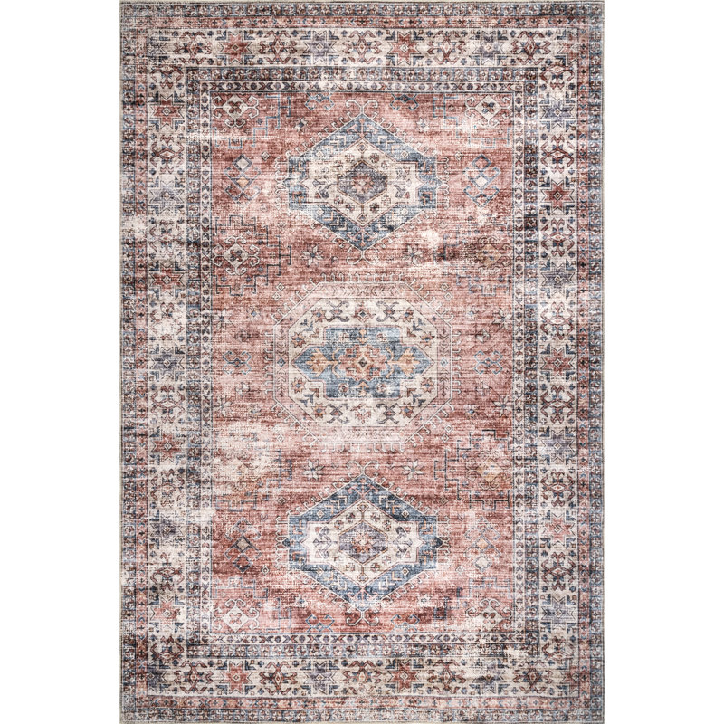 Tapis lavable à la machine Eckhoff Medallion, Rectangle 9 pi x 12 pi