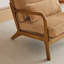 Fauteuil d'appoint rembourré en bois massif Elizabeth Mid Century-799492548