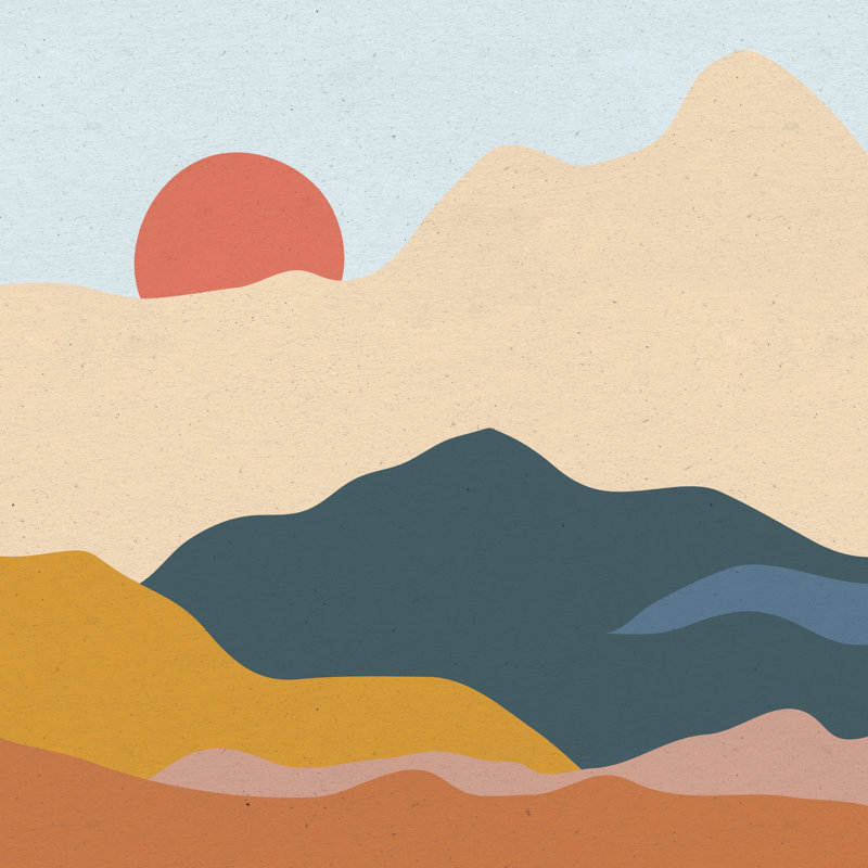 Mountainous II by Sara Zieve Miller - Wrapped Canvas Print, 30cm H x 30cm W