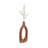 Modern Sculptural Mango Wood Vase - Decorative Handcrafted Accent With Eye-Catching Organic Form For Stylish And Versatile Shelf Or Tabletop Display-769206236