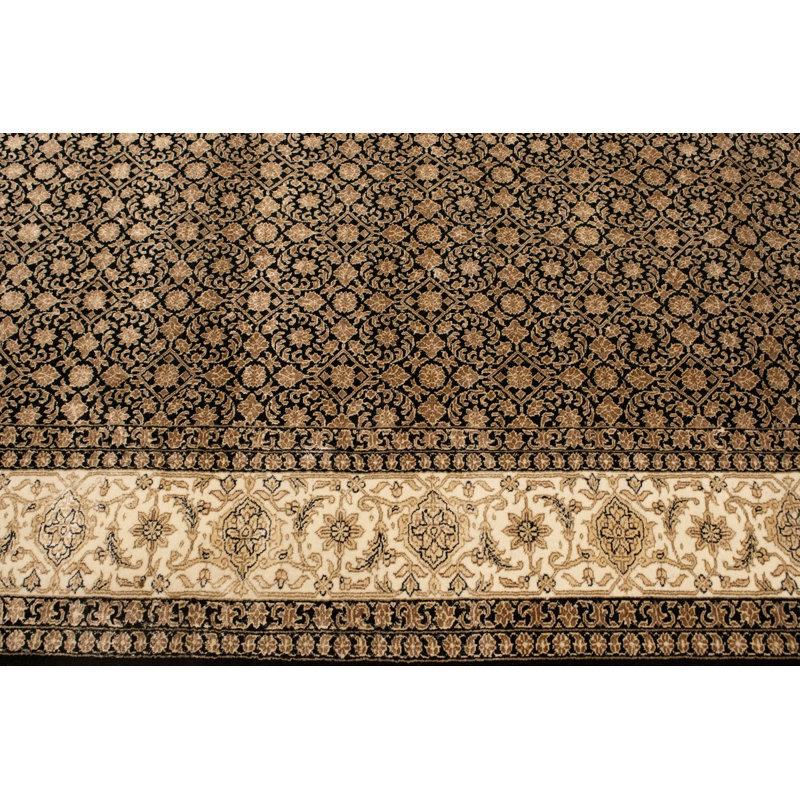 Tapis noir Herati 7 x 10