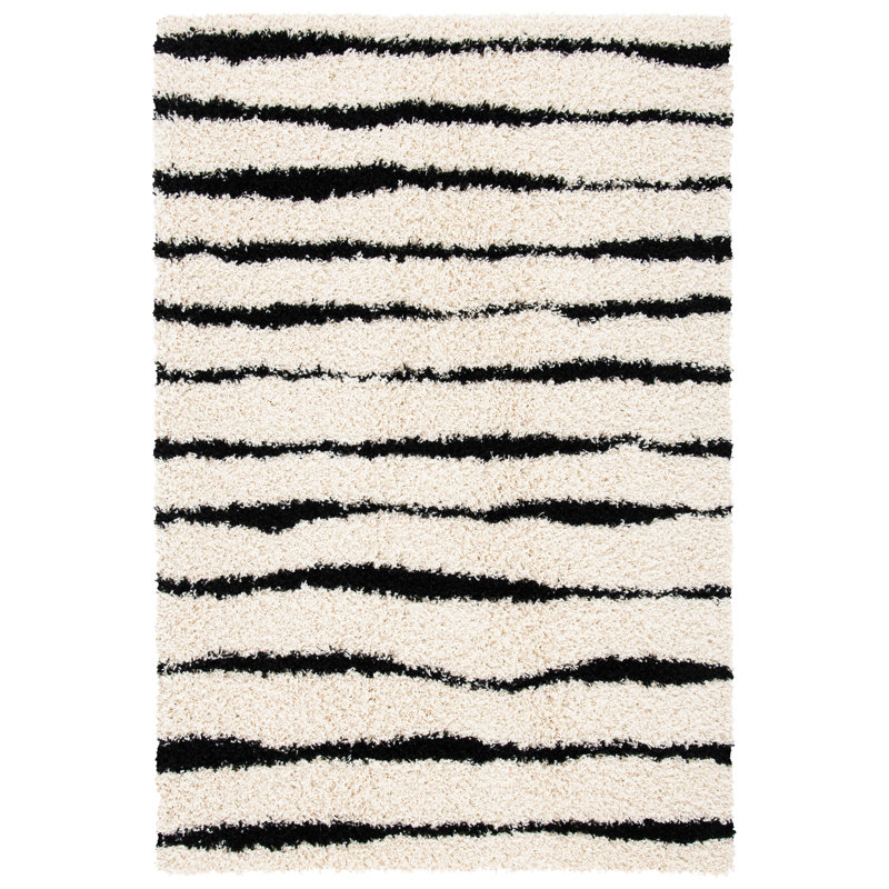 Glenvil Shag 600 Performance Abstract Rug, Rectangle 4' x 6'