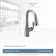 Moen Arbor One Handle High Arc Pulldown Bar Faucet with Reflex Technology
