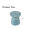 Table de bout ronde bleue