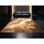 Tapis moelleux moelleux d'inspiration marocaine en brun et beige-1937302011