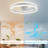 20 inch Low Profile Ceiling Fans with Lights and Remote-1326240416