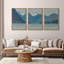 «Mountain Lake Majesty Alpine Landscape Rustic Nature Landscape Illustration Modern Art Decor Rustic», 3 pièces-98695765-98695767