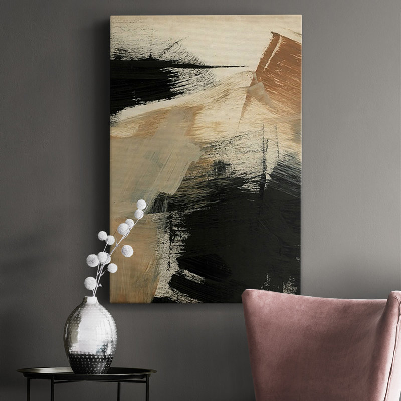 Toile tendue Baked Paintstrokes III - prêt à accrocher, H 18 po x l 12 po x P 1 po