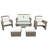4 Piece Outdoor Conversation Set