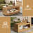 Lift Top Rectangular Wood Coffee Table with Dual-Layer Storage for Living Room-1464661090