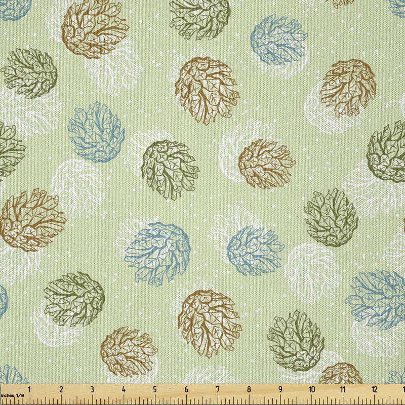Abstract Pine Cones Multi-Purpose Fabric