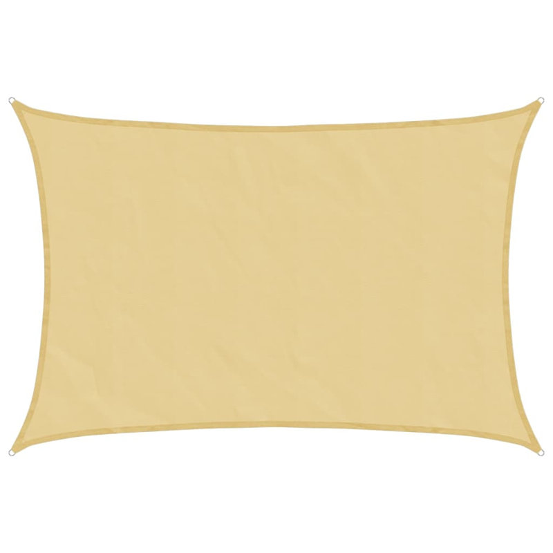 Camari 100% Polyester Oxford Rectangle Shade Sail, Sand, 6m x 7m
