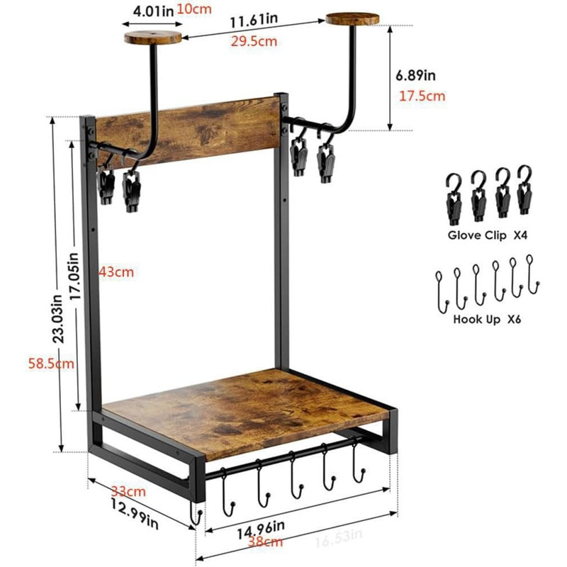 Metal Storage Rack, 58.5cm H x 38cm W x 33cm D