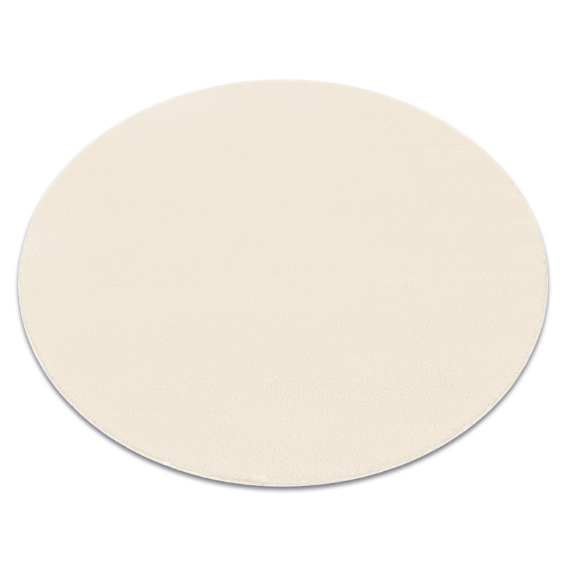 Pacificia Solid Colour Area Rug, Cream coloured, Around 60cm