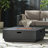 40" Square Fire Pit - Brown + Gold Iron Construction, 39In X 13.64In, 65.08Lb, Outdoor Featurette Heating Unit In And Gold, 38.51In