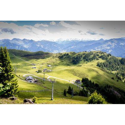 Austrian Mountains by 3000RISK - Wrapped Canvas Print