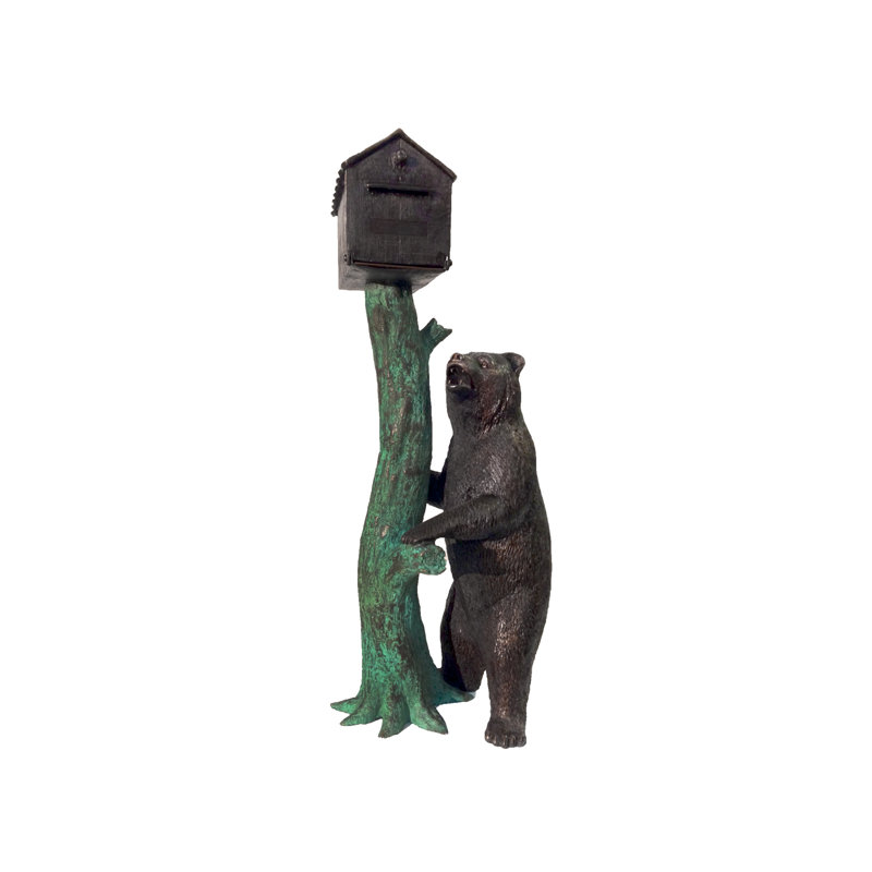Bear Bronze Garden Statue