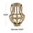 16" H Reclaimed Wood Beaded Candle Lantern