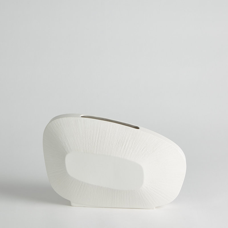 Handmade Ceramic Table Vase, White