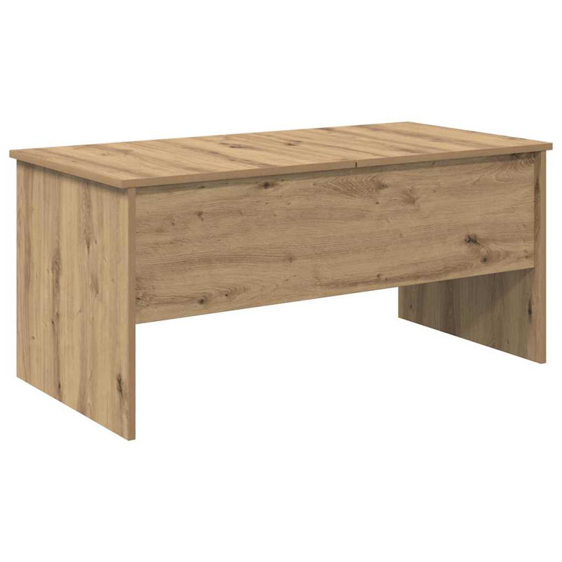Coffee Table with Storage, Oak