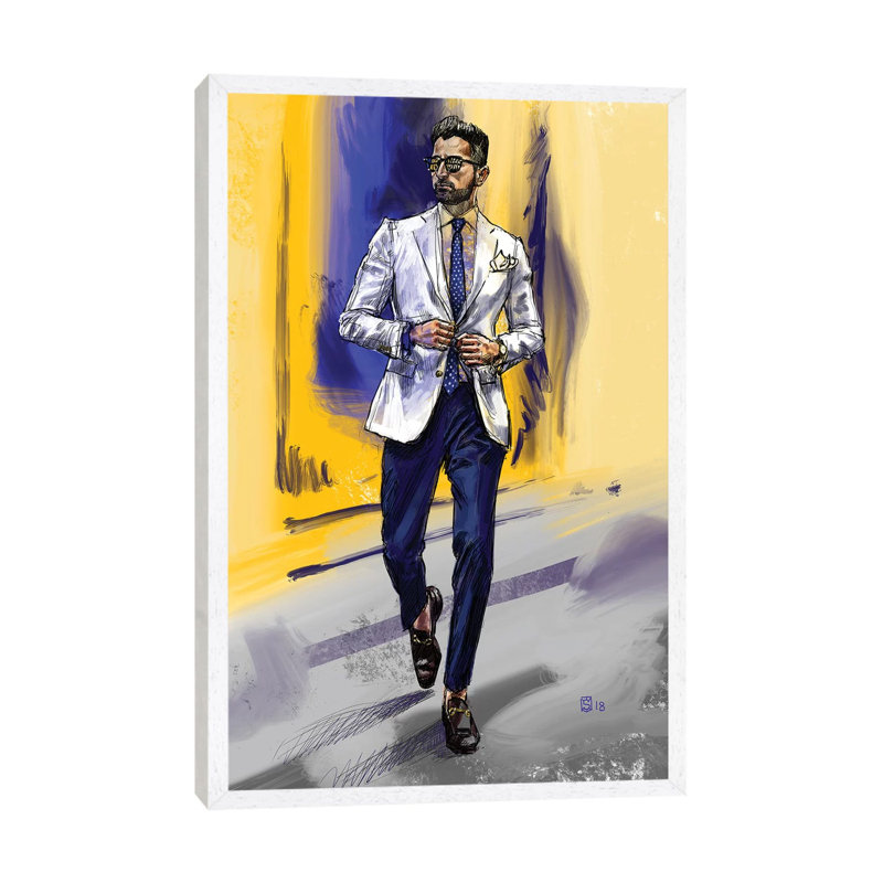 Men's Style IV by Sunflowerman - Gallery-Wrapped Canvas Giclée on Canvas, White Floater Framed, 101.6 cm H x 66.04 cm W