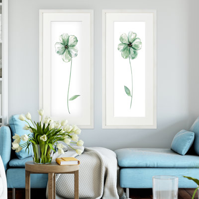 " Sage Flower " 2 - Pieces