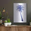«Blue Palm Tree I» par Seven Trees Design, art mural en métal-2057337017