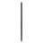 Athens Fortress Building Products Gloss Black Metal Line Post for Posts
