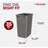 Rev-A-Shelf Polymer Replacement 35 qt. Trash Bin(s)-96003675-96003673