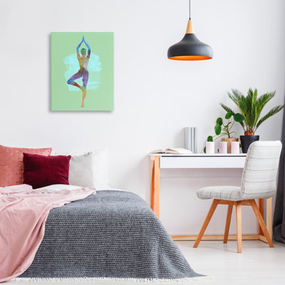 Art mural méditant sur une pose debout par Tim Parker