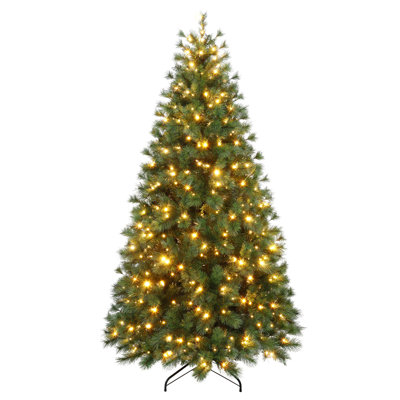 7.5' Pre-Lit Pine Christmas Tree