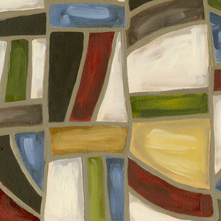 Stained Glass Abstraction I by Karen Deans - Wrapped Canvas Art Prints