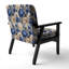 Chaise d'appoint florale Cobalt-6885484