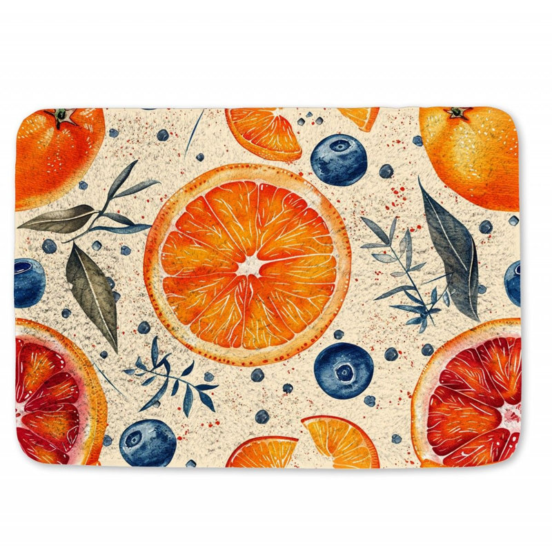 Clide Microfiber / Microsuede Non-Slip Bath Mat, 17"W x 24"L