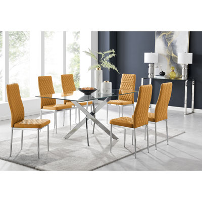 Eubanks Dining Set with 6 Chairs