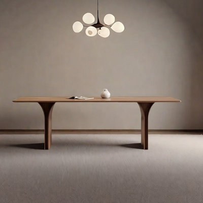Italian Minimalist Walnut Dining Table