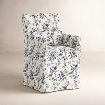 20'' H Cotton Upholstered Armchair