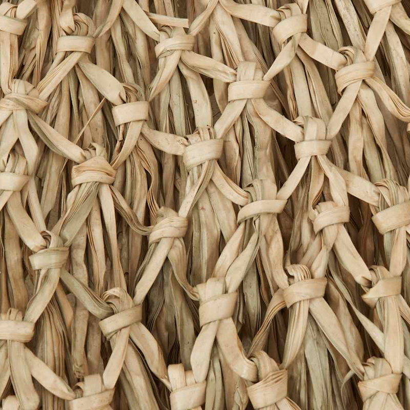  Parasol Tiki en bambou naturel, feuille de bananier, diamètre de 59,1 po